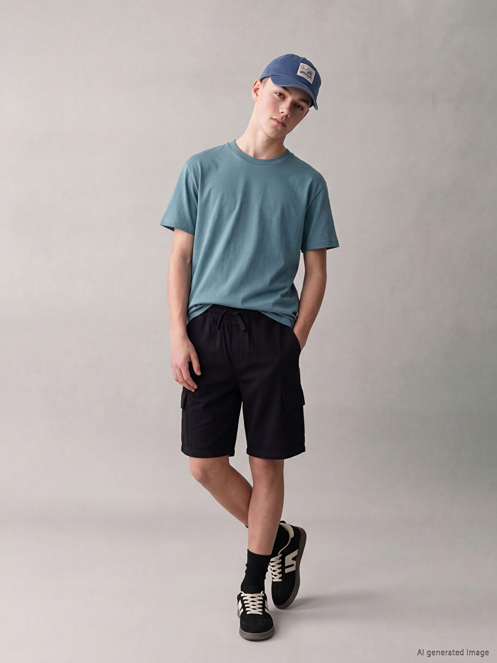 Elastic Waist Boys' Cargo Shorts
