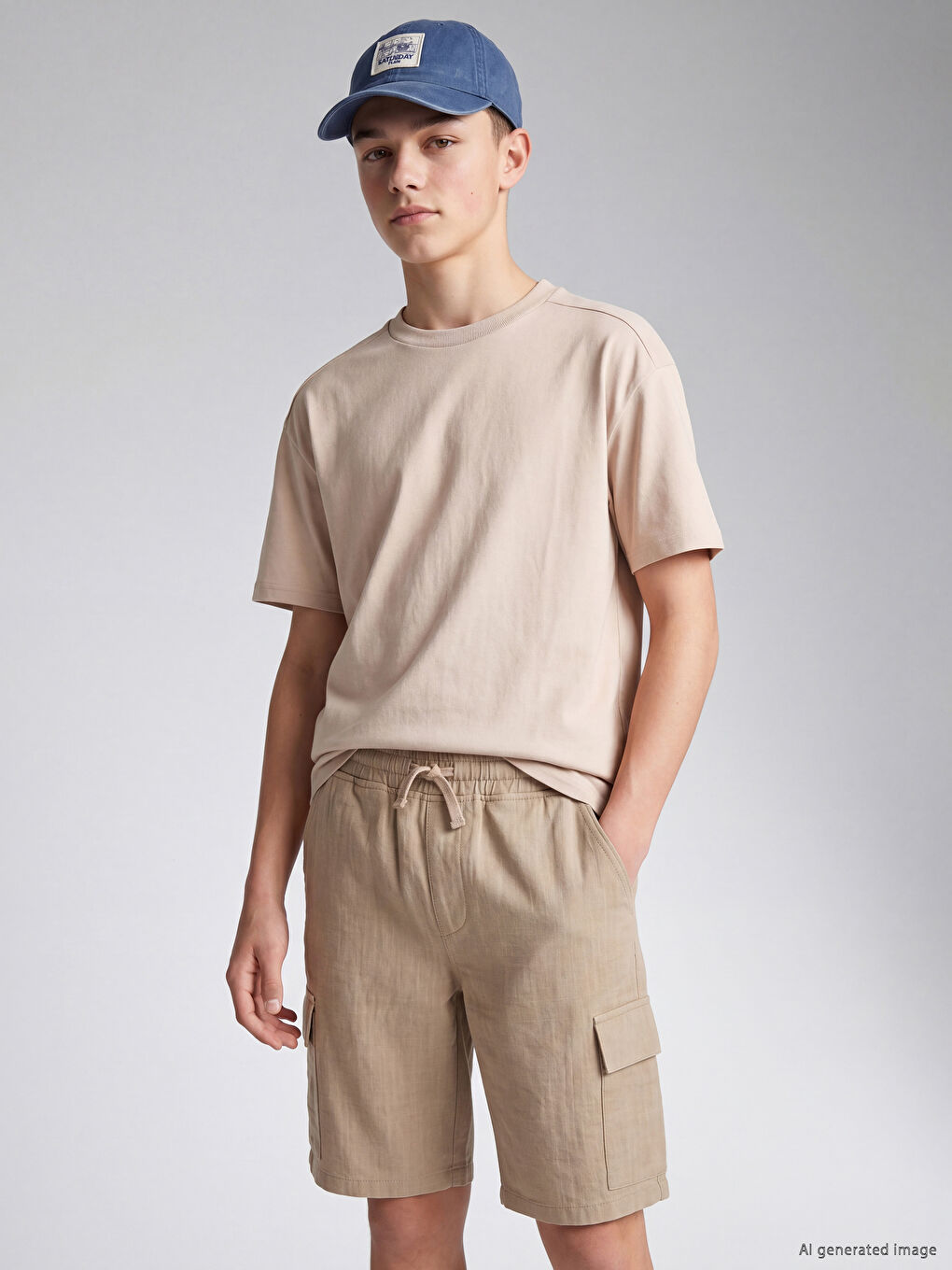 Elastic Waist Boys' Cargo Shorts