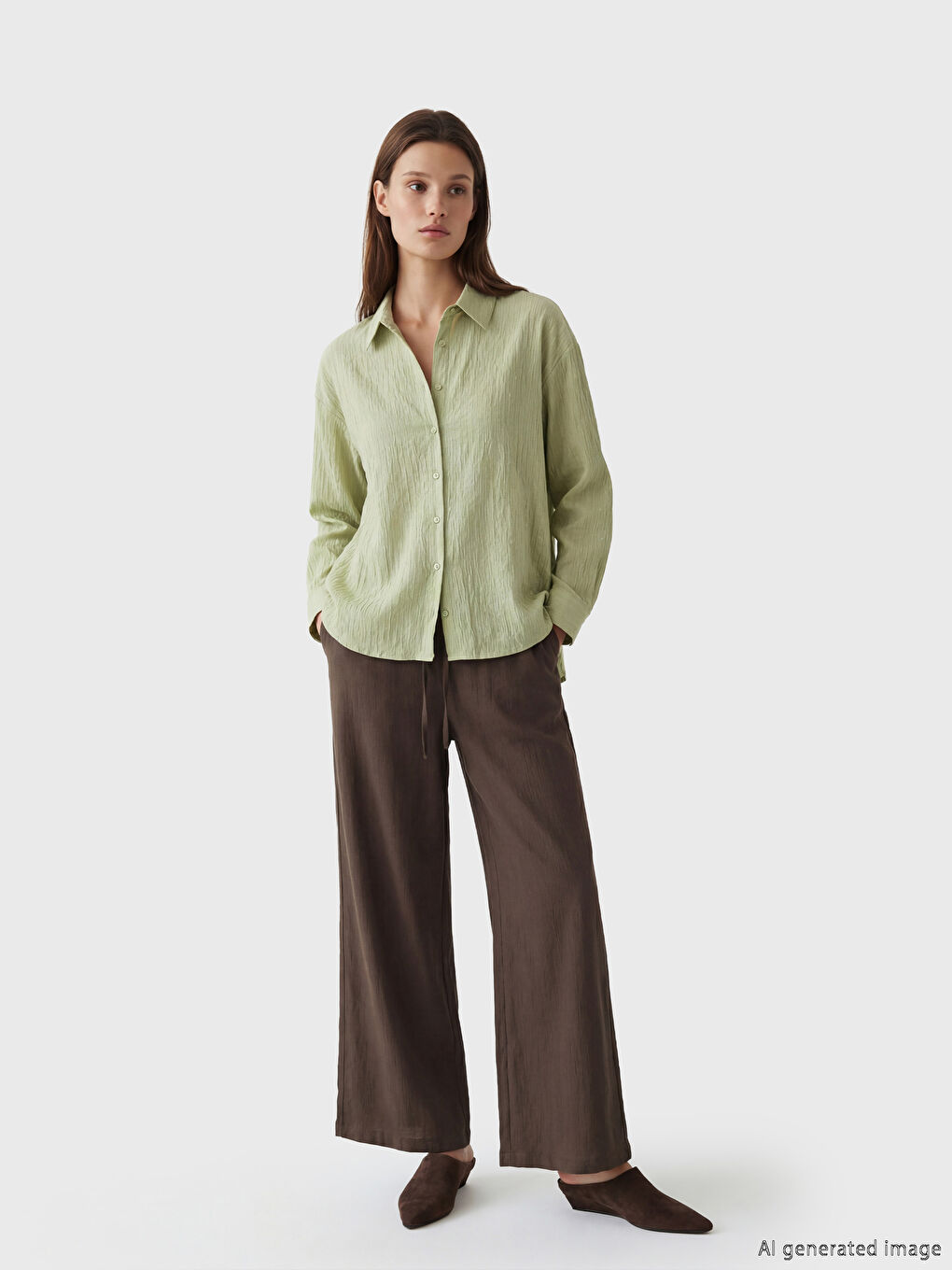 Women's Shirt Tunic with Textured Sequin Detail-1