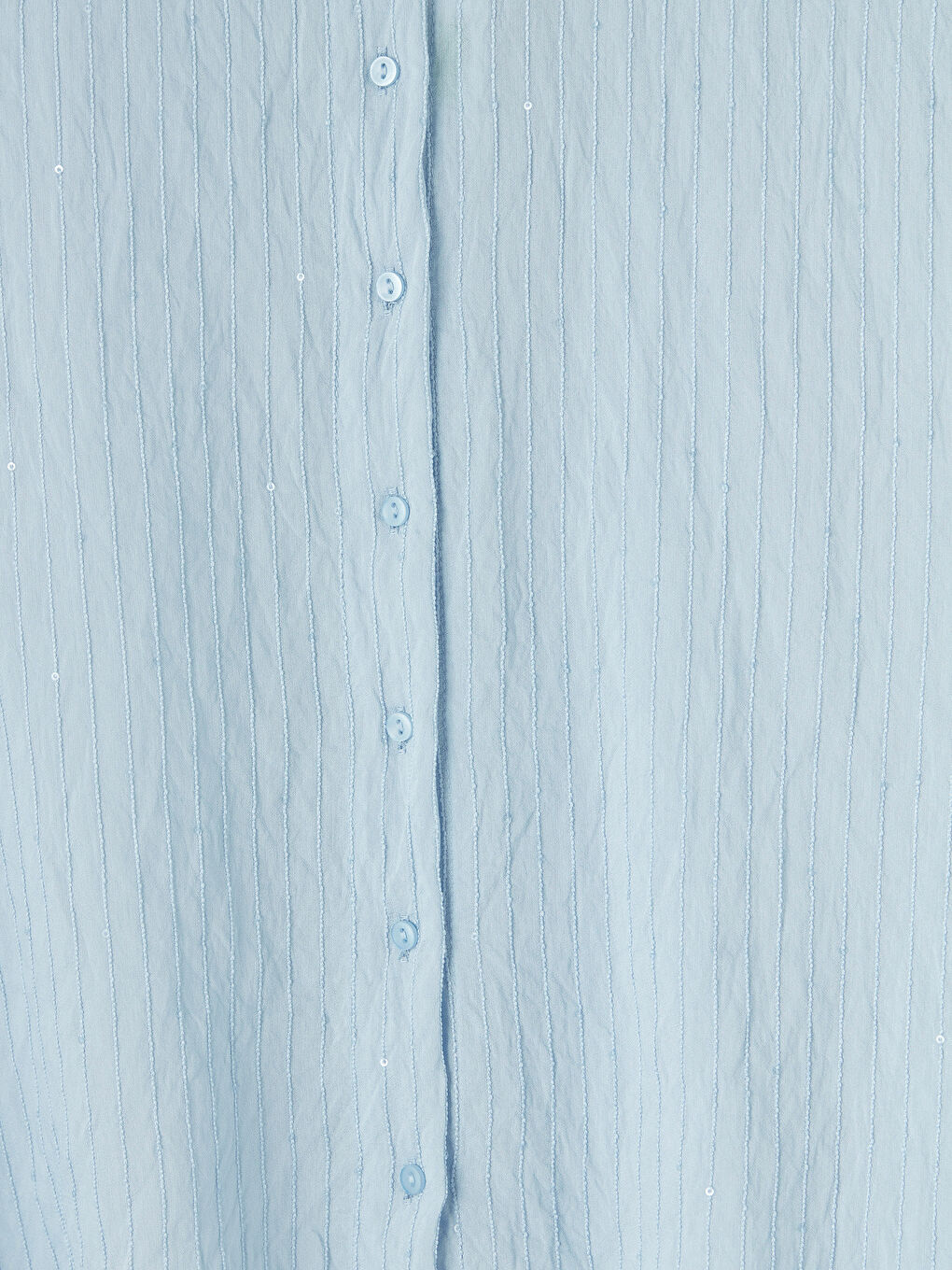 Mavi Dokulu Pul Detaylı Kadın Gömlek Tunik-6