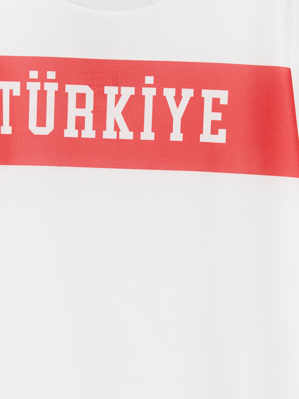 Beyaz Bisiklet Yaka Türkiye Baskılı Erkek Çocuk Tişört-2