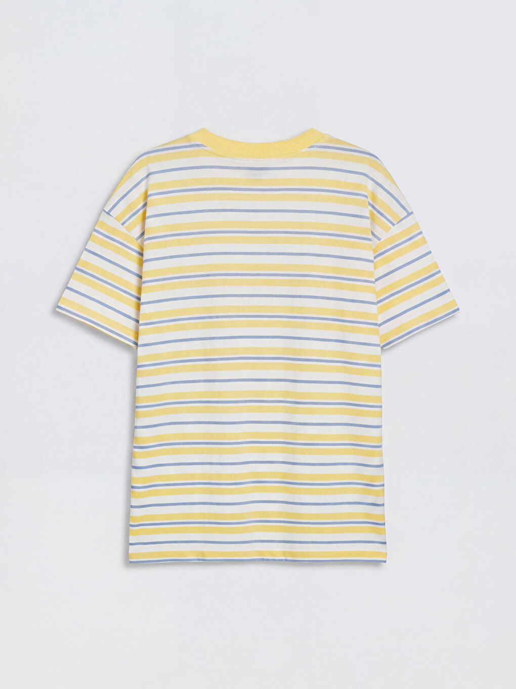 Sarı Çizgili Erkek Çocuk Tişört-1