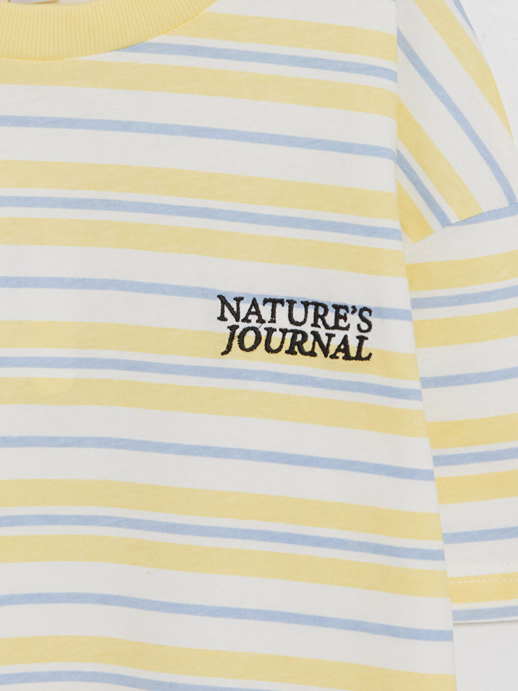 Sarı Çizgili Erkek Çocuk Tişört-2