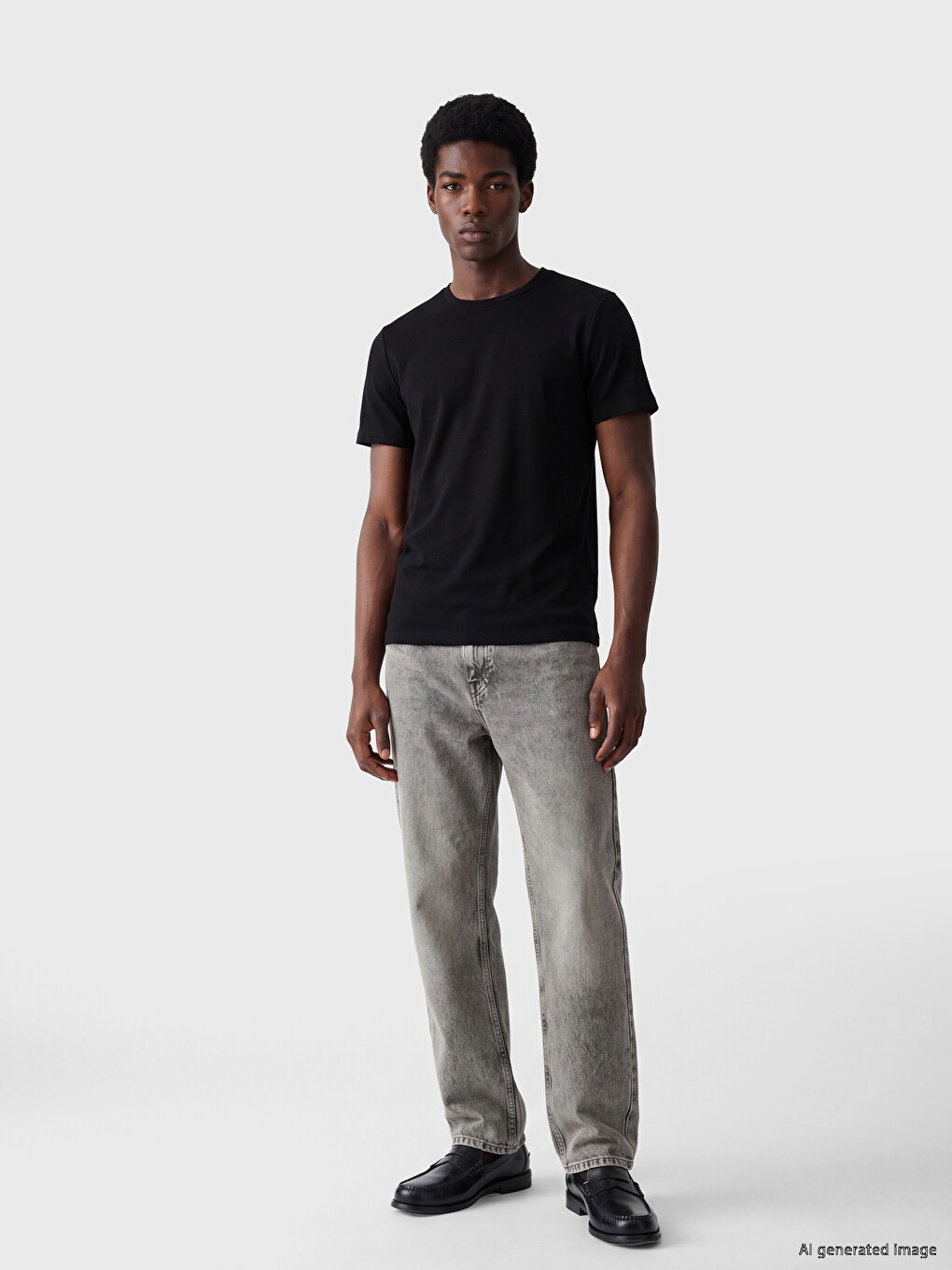Muška slim fit rastegljiva basic majica, pakovanje od 3 komada-3