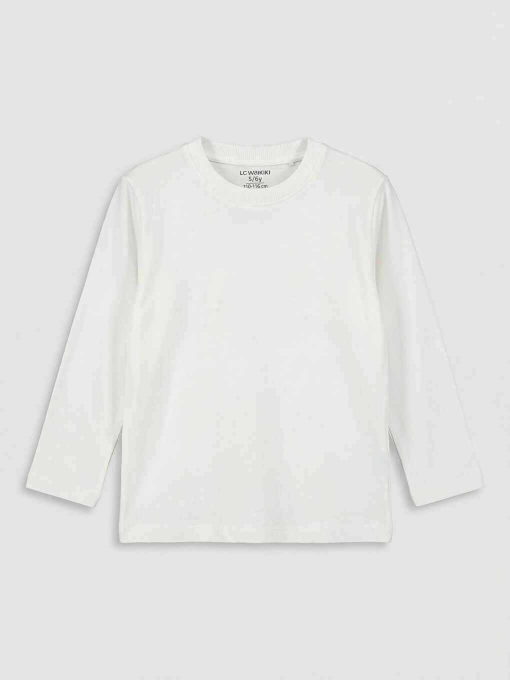 Beyaz Bisiklet Yaka Erkek Çocuk Tişört 2'li-1