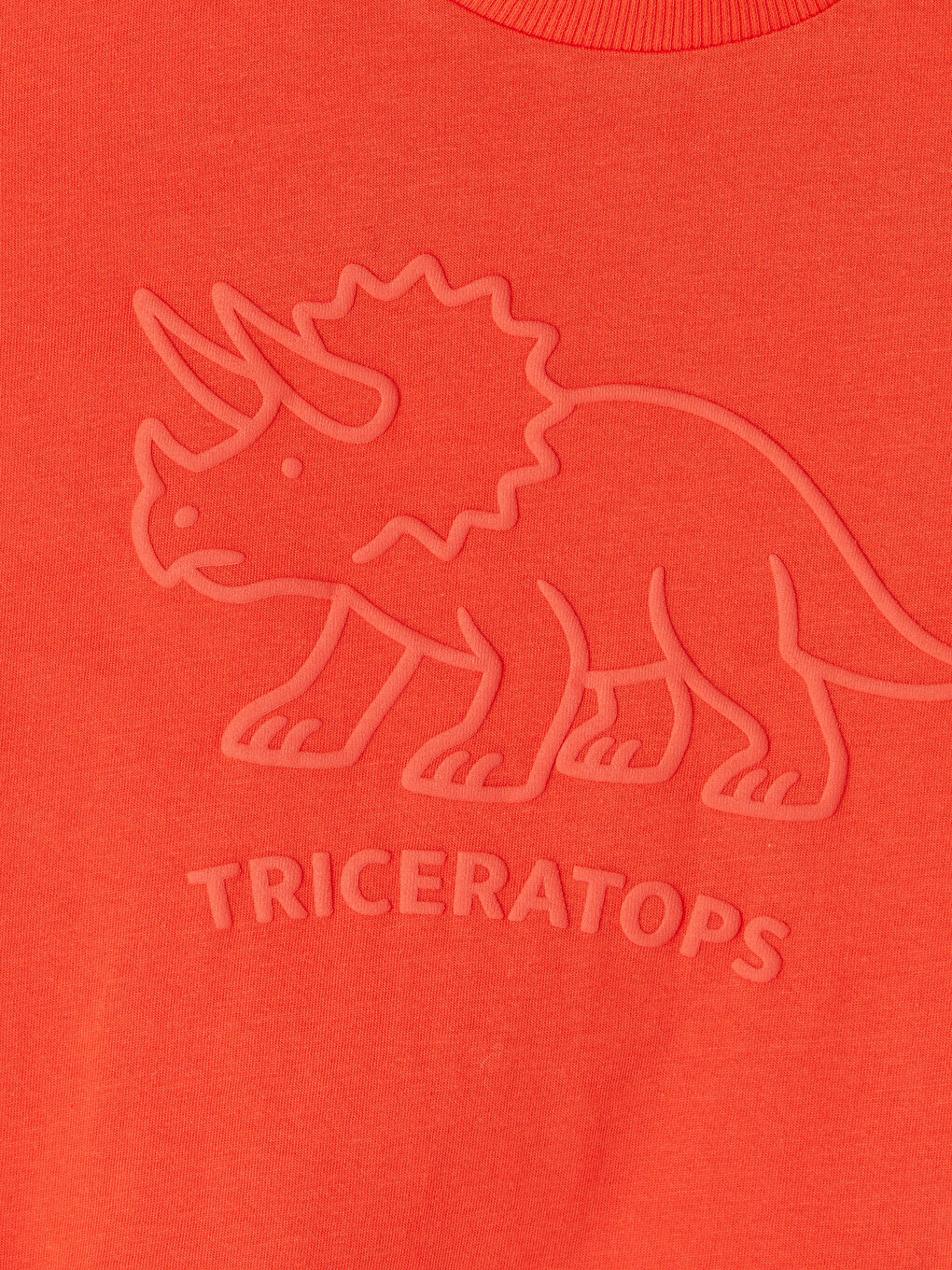 Kırmızı Bisiklet Yaka Baskılı Erkek Çocuk Tişört-2