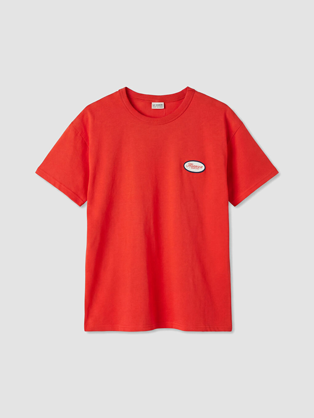 Kırmızı Bisiklet Yaka Erkek Çocuk Tişört