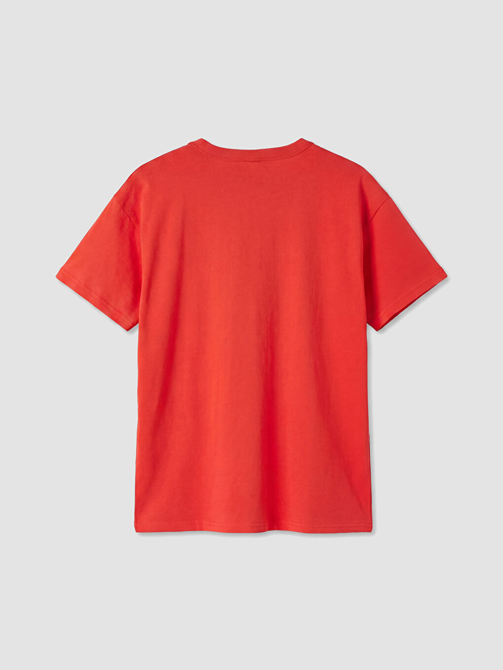 Kırmızı Bisiklet Yaka Erkek Çocuk Tişört-1