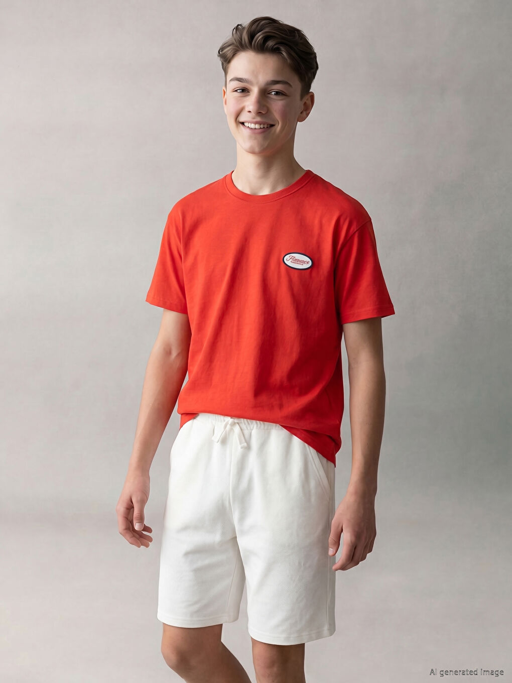 Crew Neck Boys' T-Shirt-1