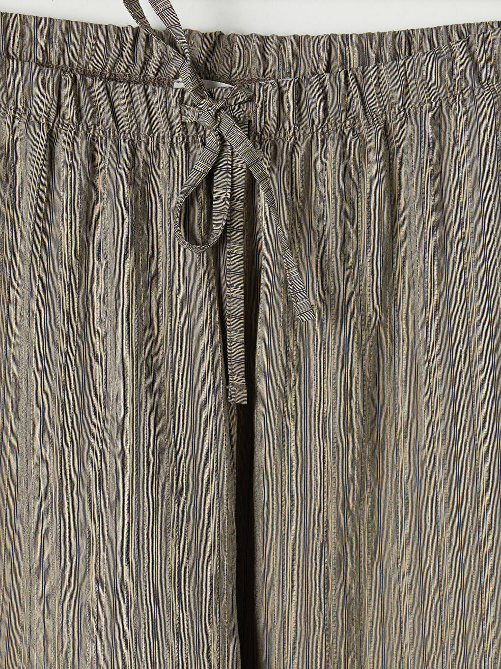 Mavi Beli Lastikli Dokulu Kadın Pantolon-2