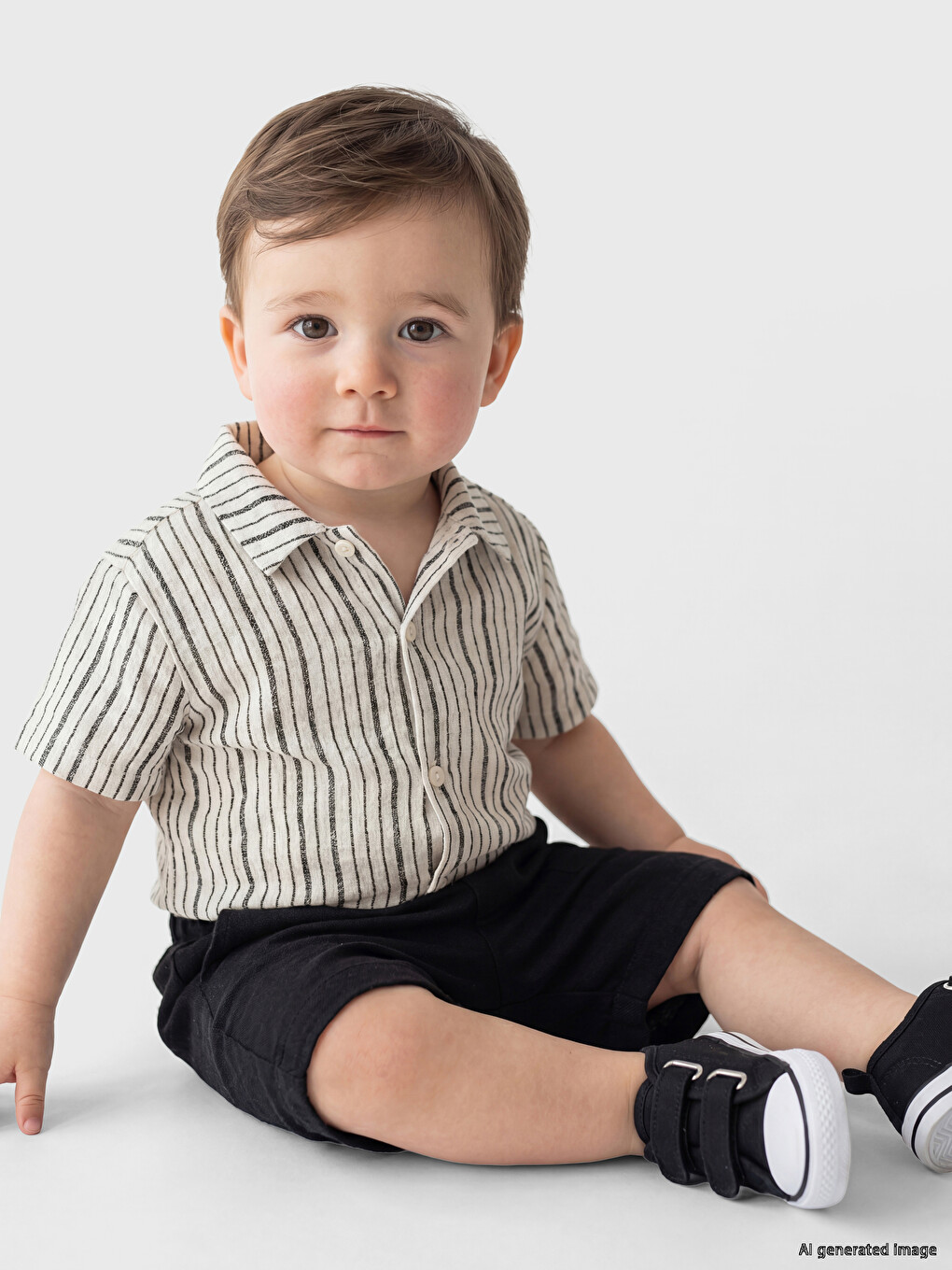 Striped Baby Boys' Shorts Set