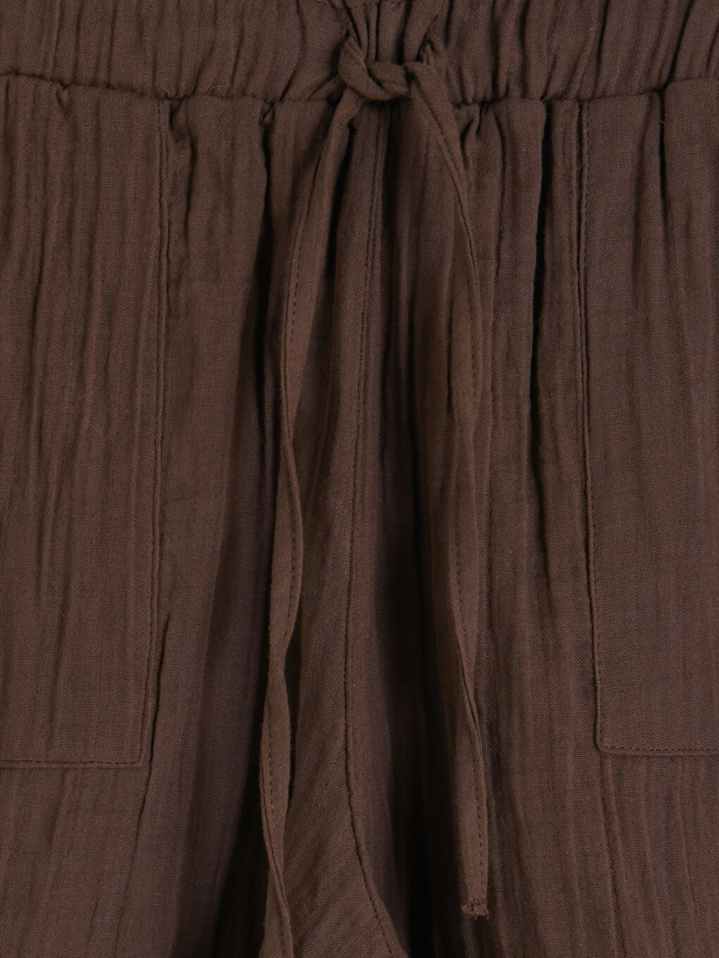 Elastični Struk Ženski Muslin Šorts-1