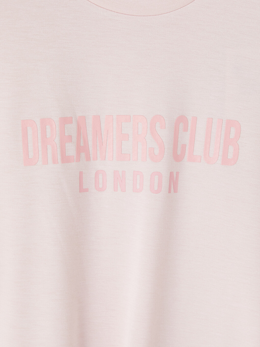 Pembe London Baskılı Soft Touch Kadın Tişört-1