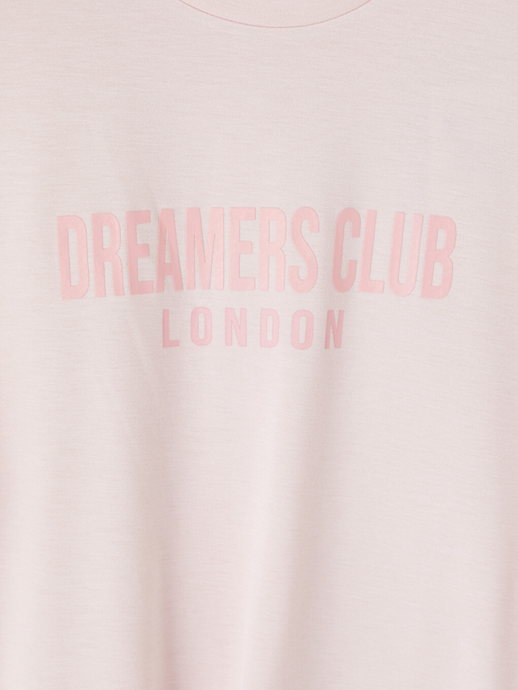 Pembe London Baskılı Soft Touch Kadın Tişört-1