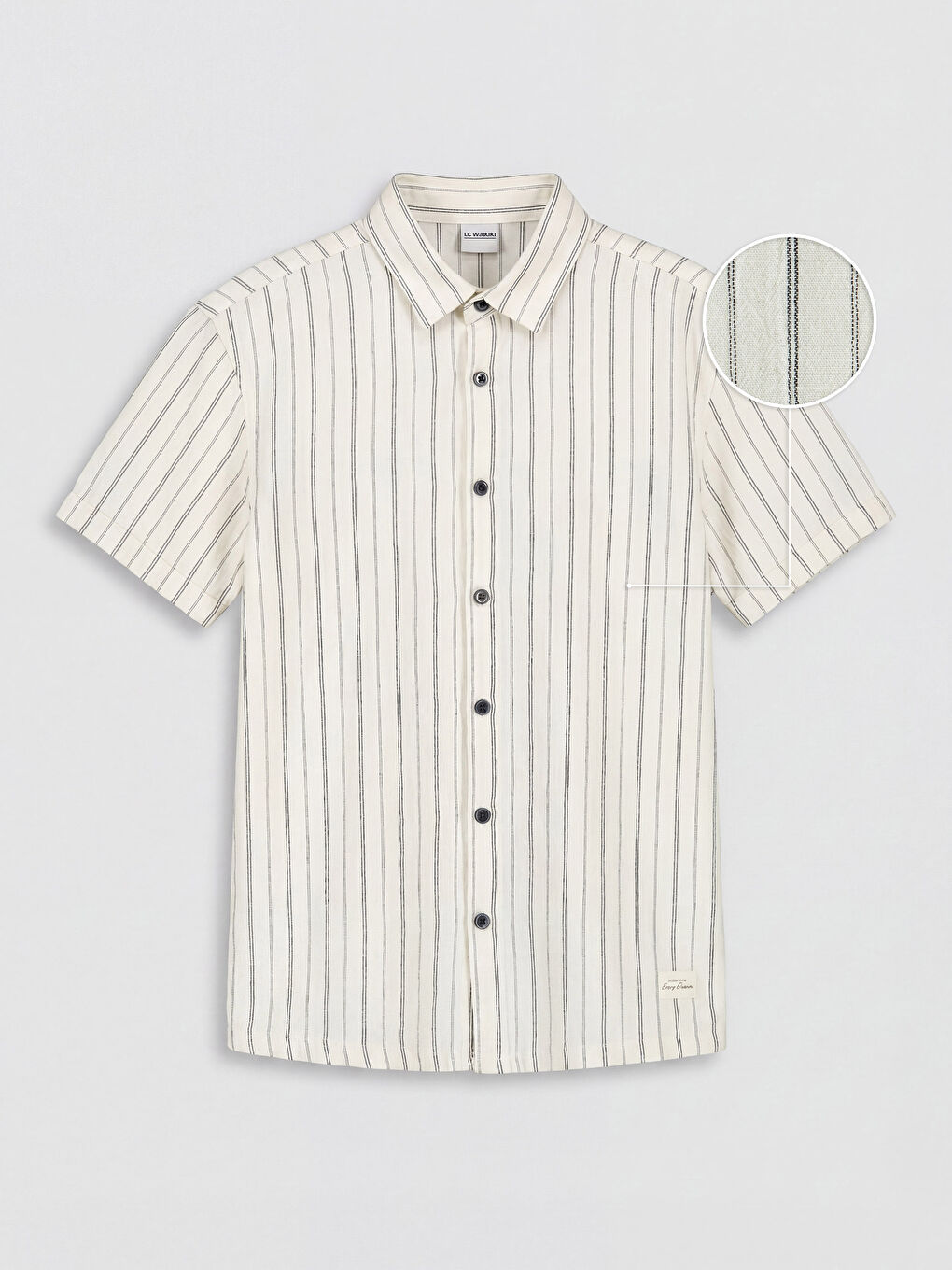 Siyah Çizgili Poplin Erkek Çocuk Gömlek