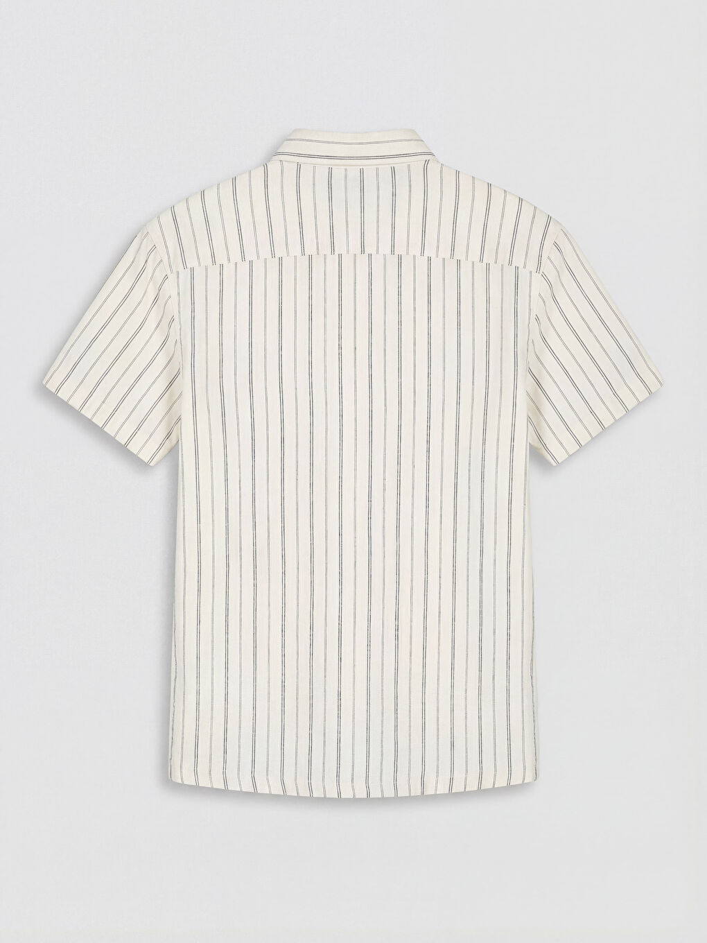 Siyah Çizgili Poplin Erkek Çocuk Gömlek-1