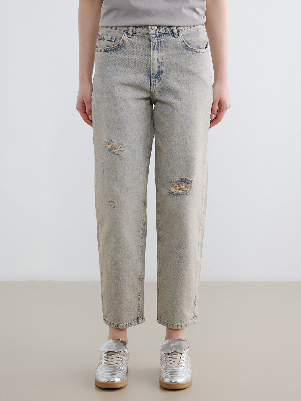 Blugi Boyfriend pentru Femei-1