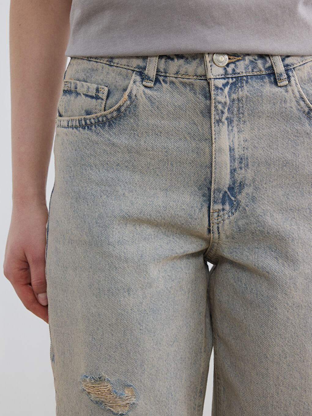 Blugi Boyfriend pentru Femei-2