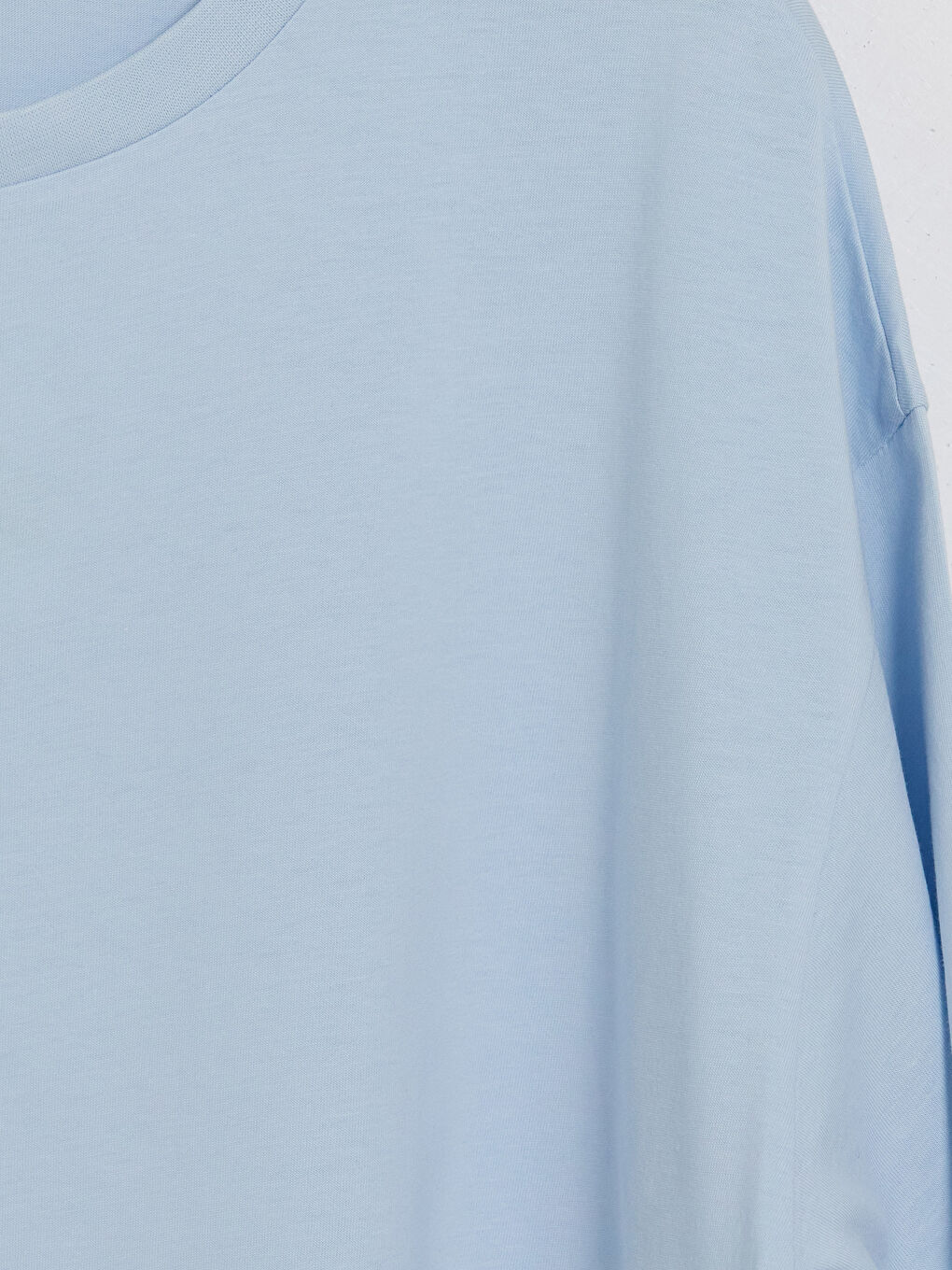 Mavi Büyük Beden Kadın Tişört-6