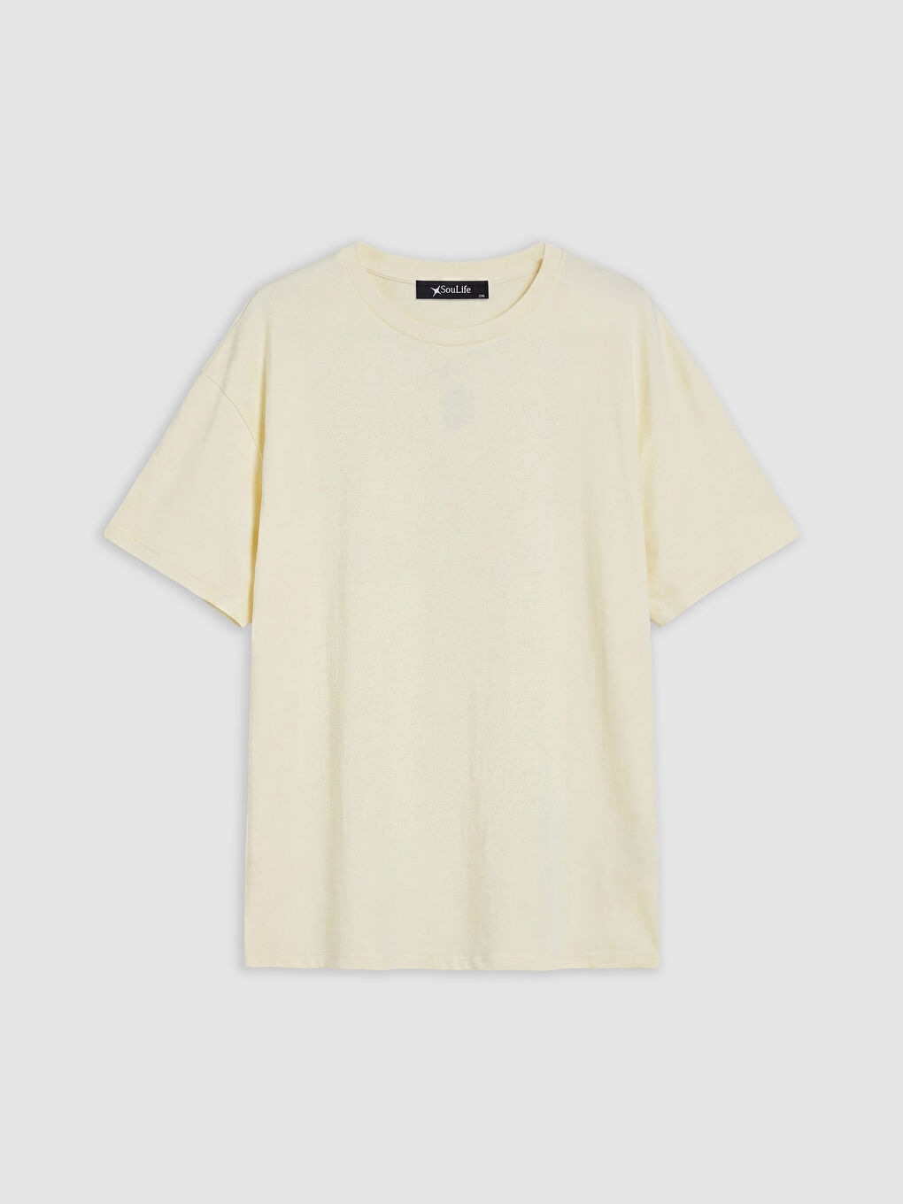 Sarı Büyük Beden Kadın Tişört-4