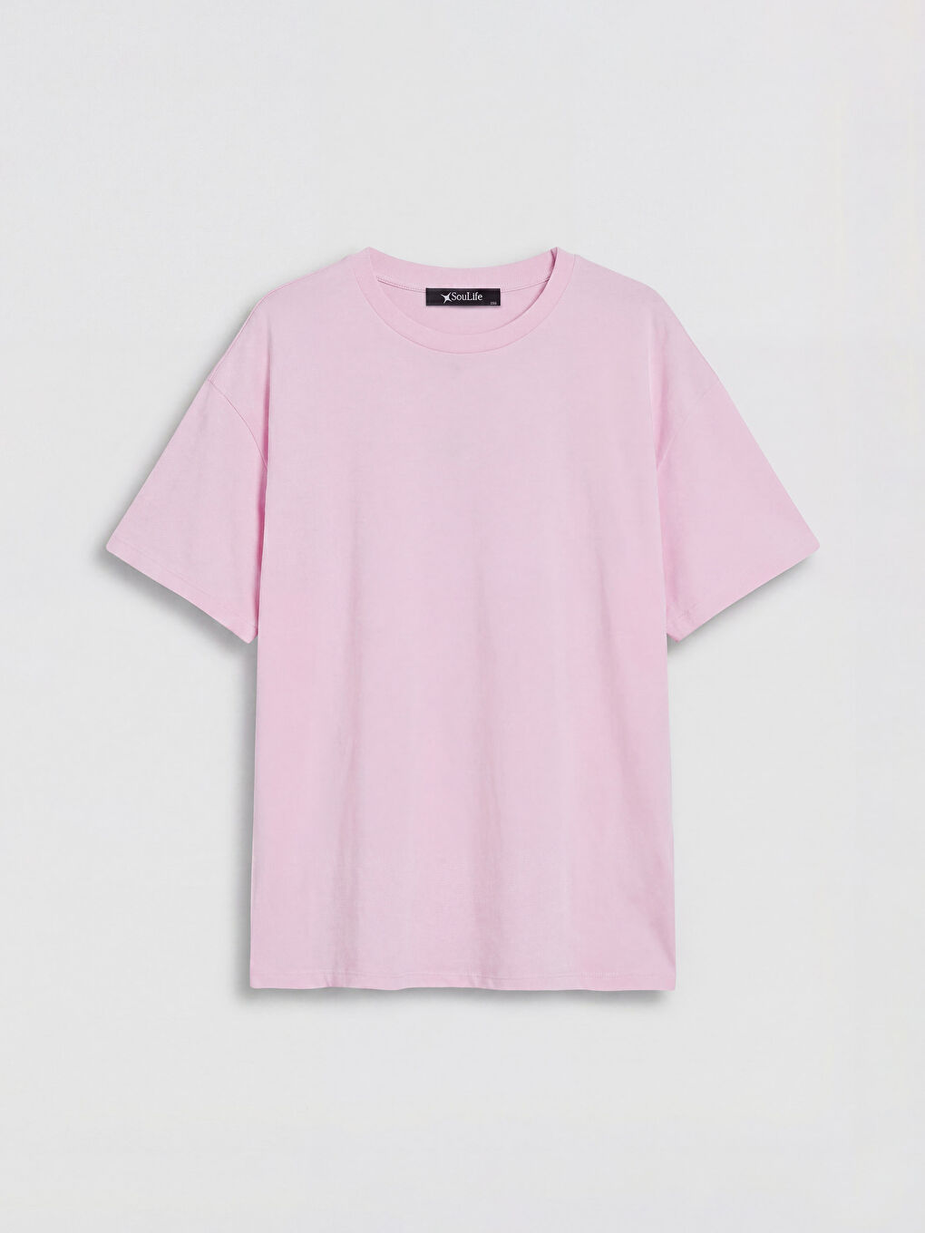 Pembe Büyük Beden Kadın Tişört-4