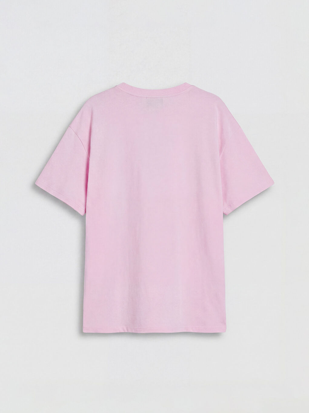 Pembe Büyük Beden Kadın Tişört-5