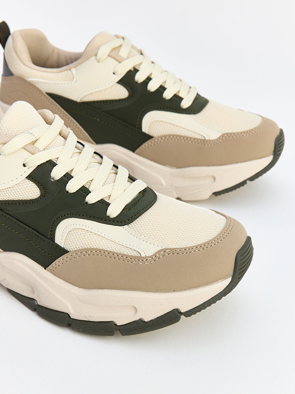 Bej Fileli Erkek Çocuk Sneaker-1