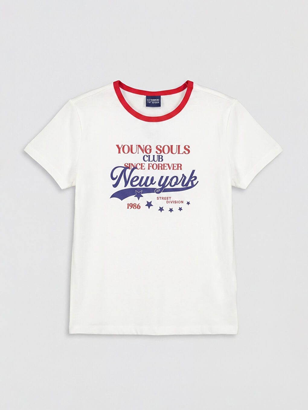 Beyaz New York Baskılı Kız Çocuk Takımı-1