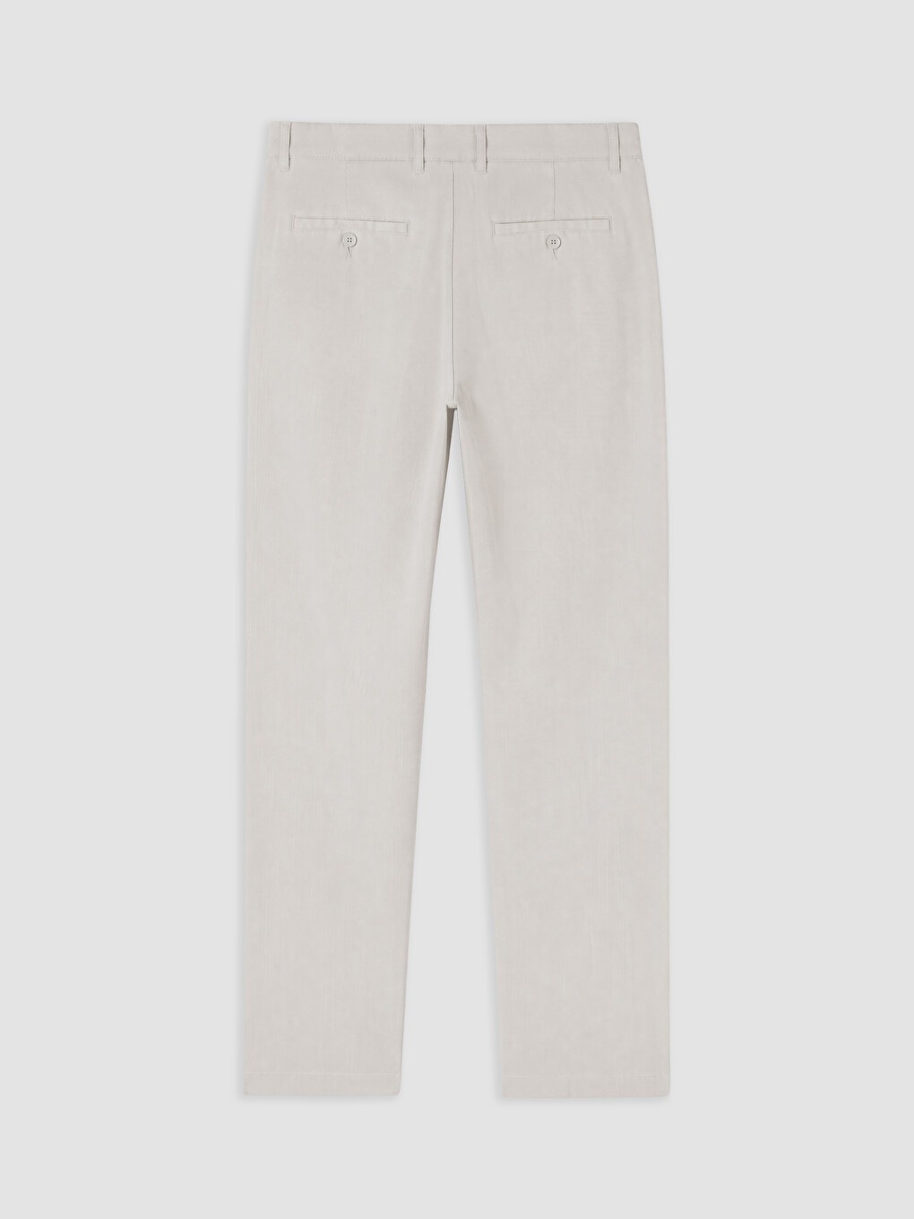 Gri Regular Fit Keten Görünümlü Erkek Chino Pantolon-1