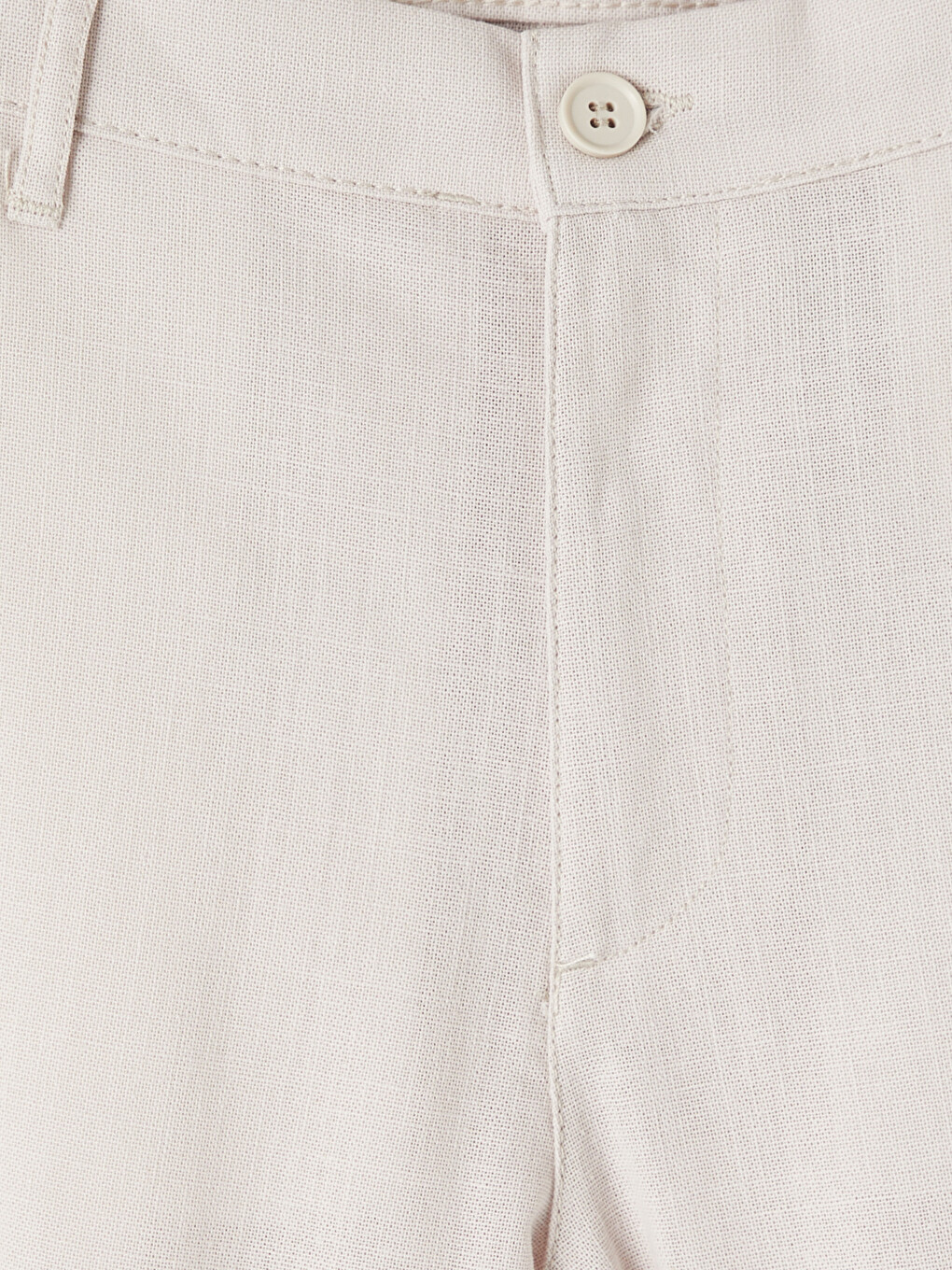 Bej Regular Fit Keten Görünümlü Erkek Chino Pantolon-1