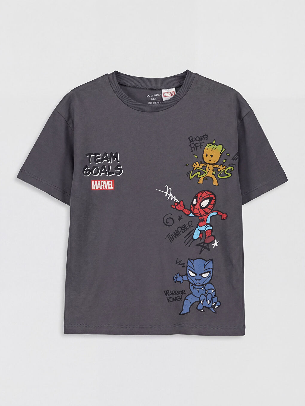 Gri Spider-Man Baskılı Erkek Çocuk Pijama Takımı-1