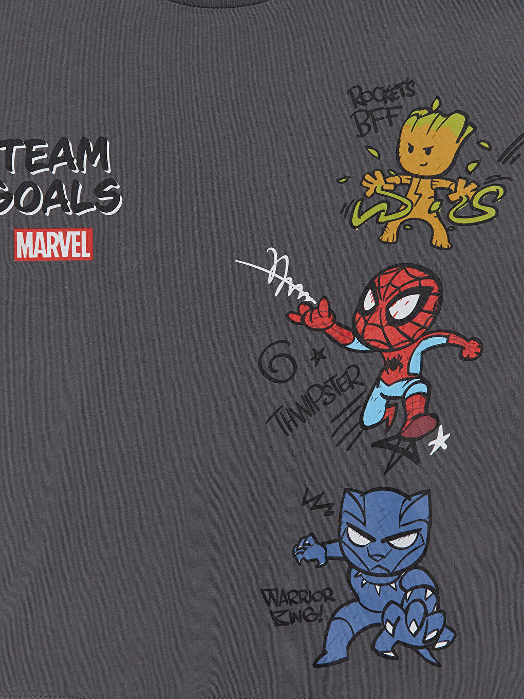 Gri Spider-Man Baskılı Erkek Çocuk Pijama Takımı-5
