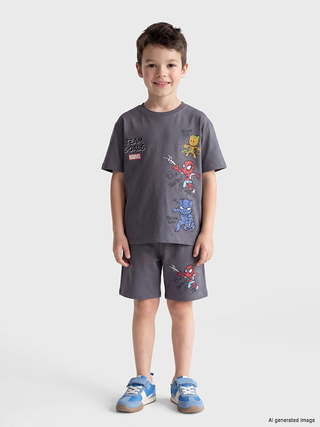 Spider-Man Printed Boys' Pyjamas Set-1