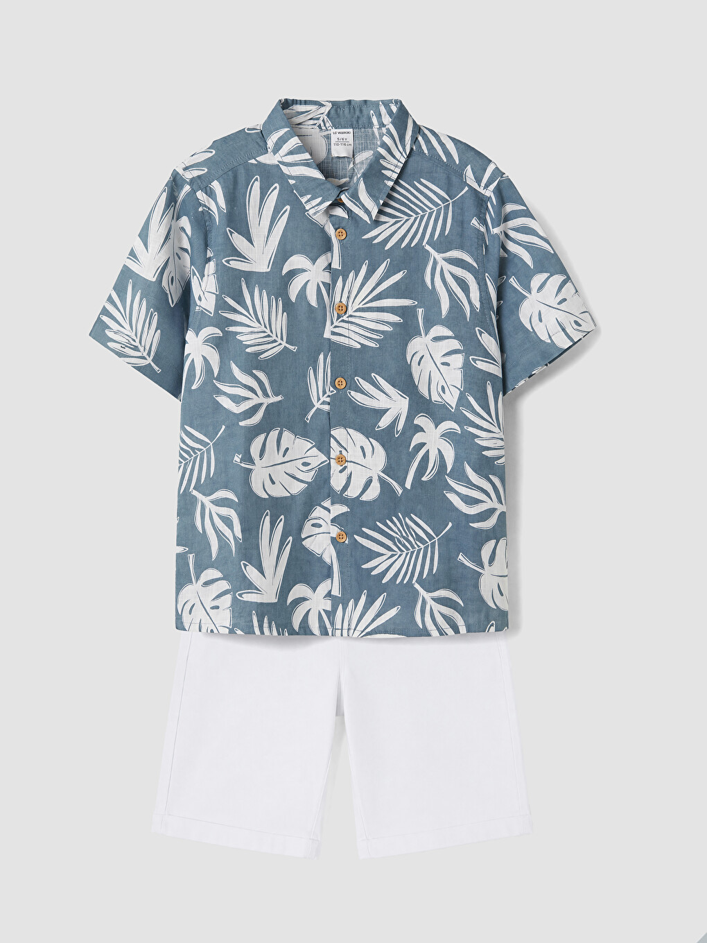 Leaf Patterned Boys' Set