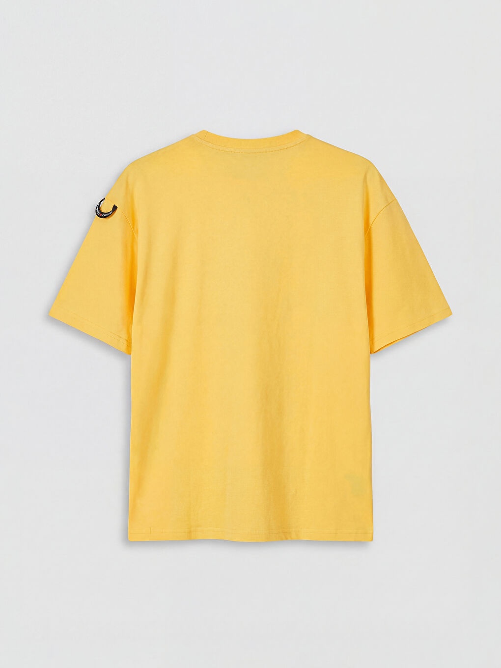 Sarı Nostaljik Maymun Baskılı Erkek Tişört-1