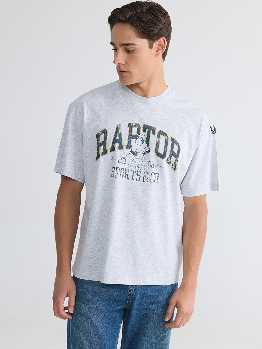 Crew Neck Printed Men's T-Shirt-5