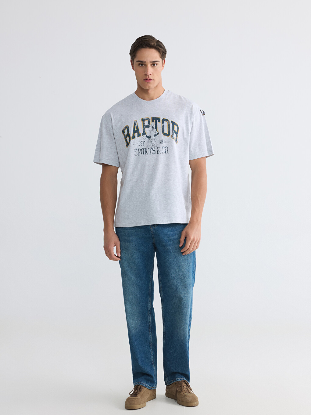 Crew Neck Printed Men's T-Shirt-6