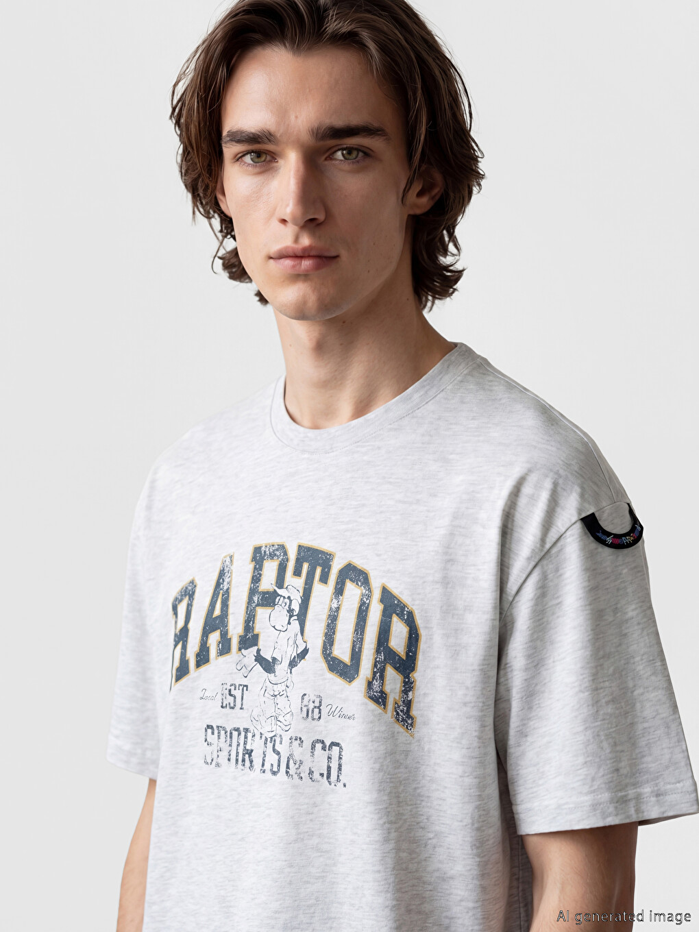 Crew Neck Printed Men's T-Shirt