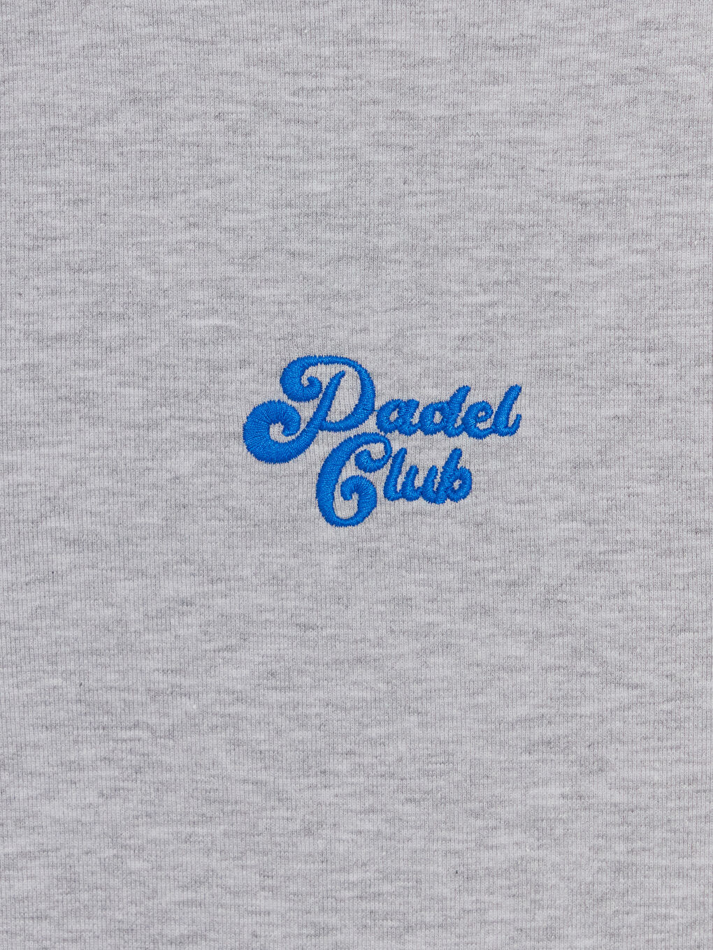 Gri Bisiklet Yaka Nakışlı Kadın Tişört-2