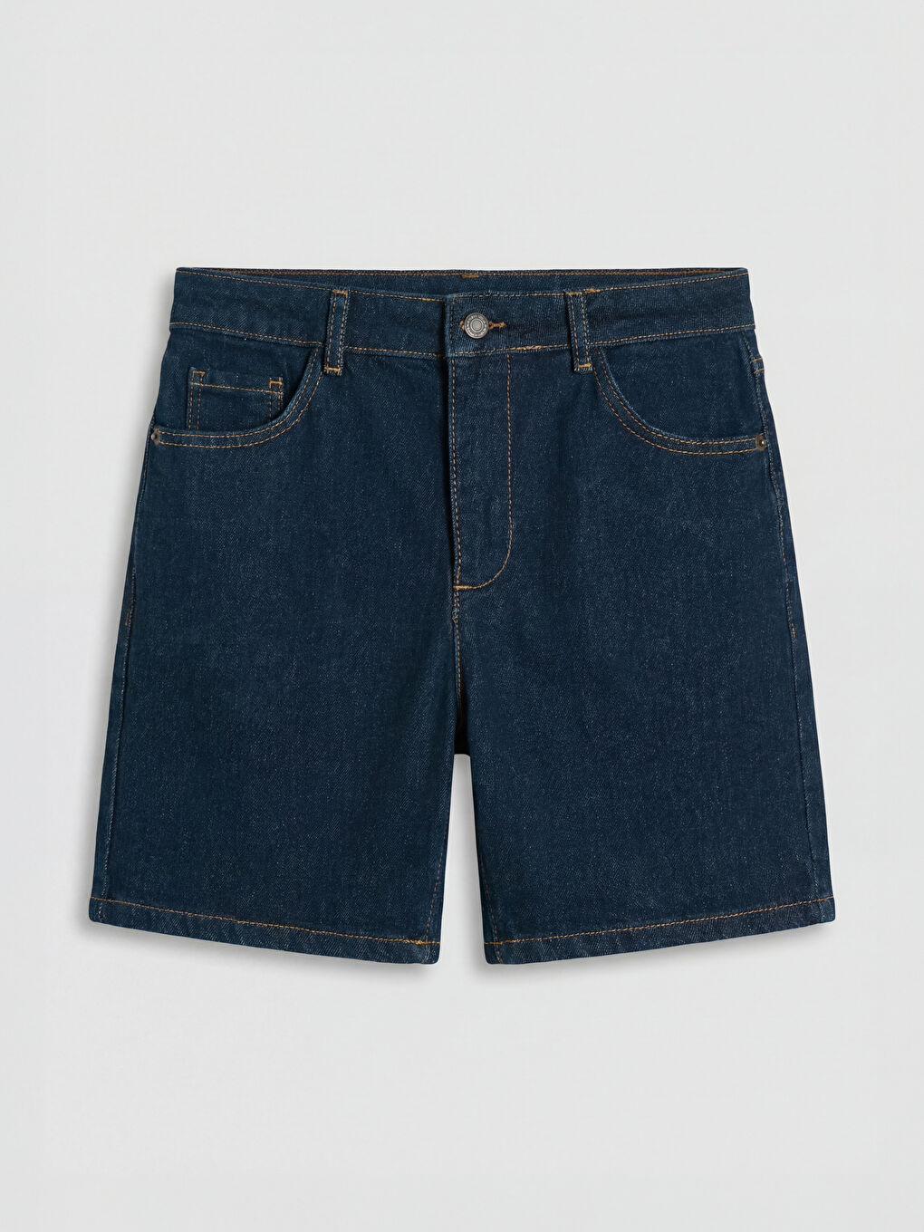 İndigo Regular Fit Kadın Jean Şort