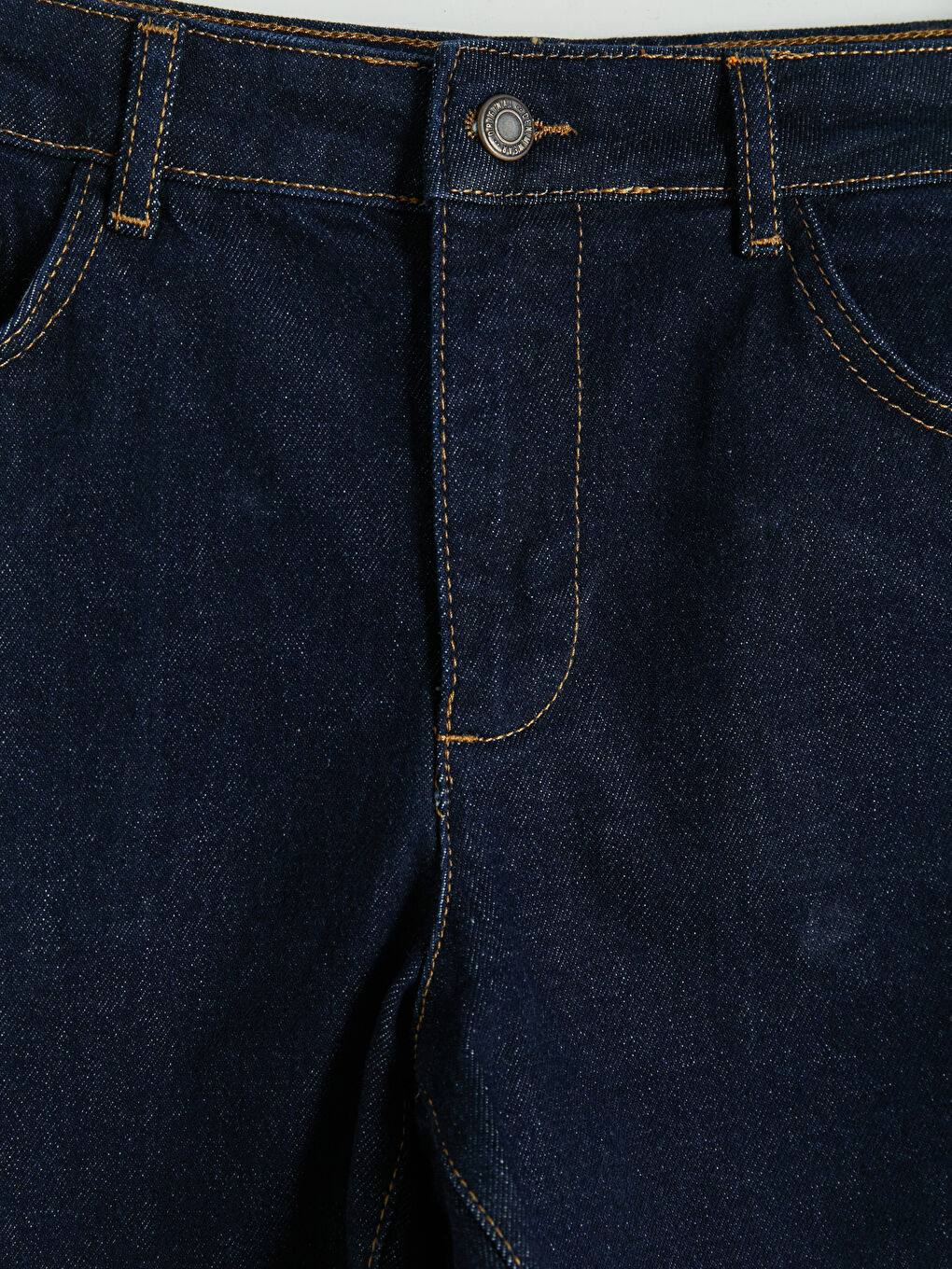 İndigo Regular Fit Kadın Jean Şort-2