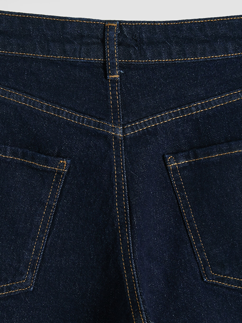 İndigo Regular Fit Kadın Jean Şort-3