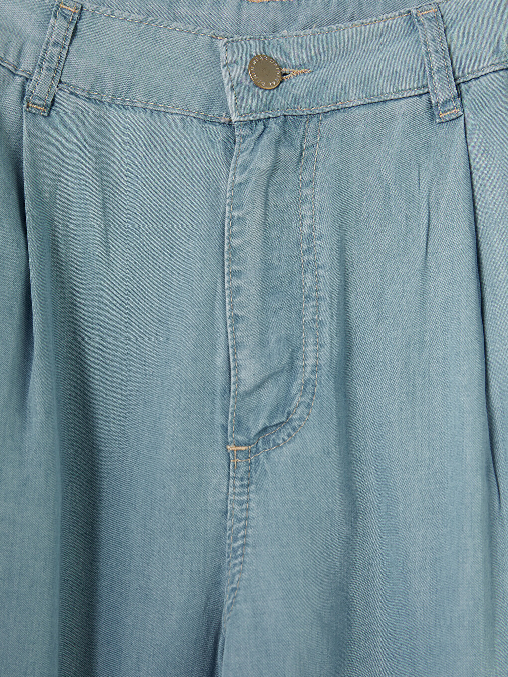 İndigo Wideleg Kadın Jean Pantolon-2