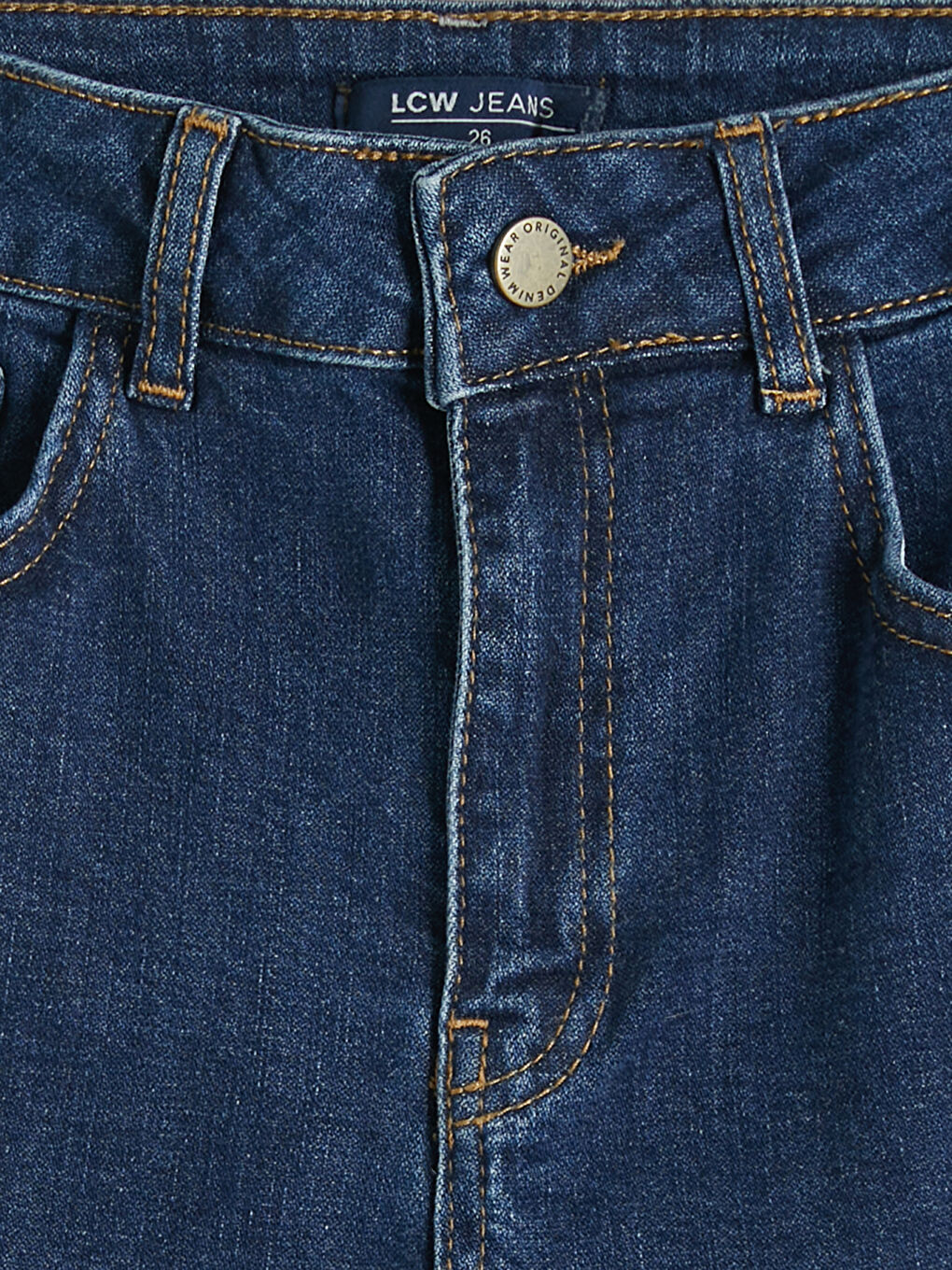 İndigo Slim Fit Kadın Jean Şort-2