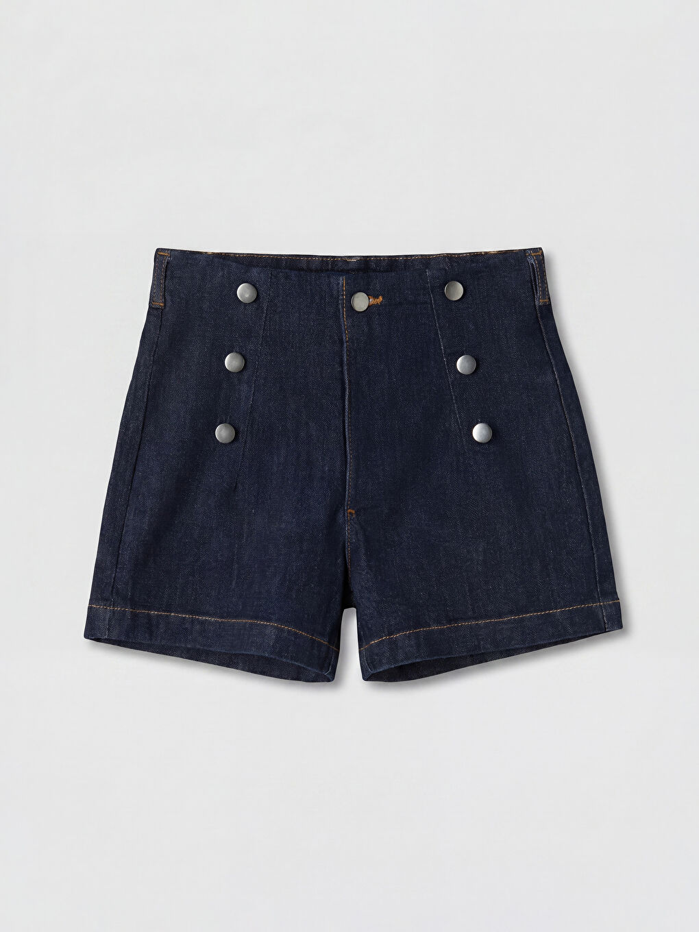 İndigo Slim Fit Kadın Jean Şort