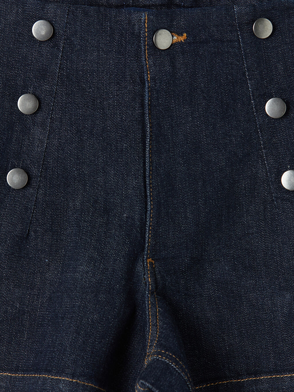 İndigo Slim Fit Kadın Jean Şort-2