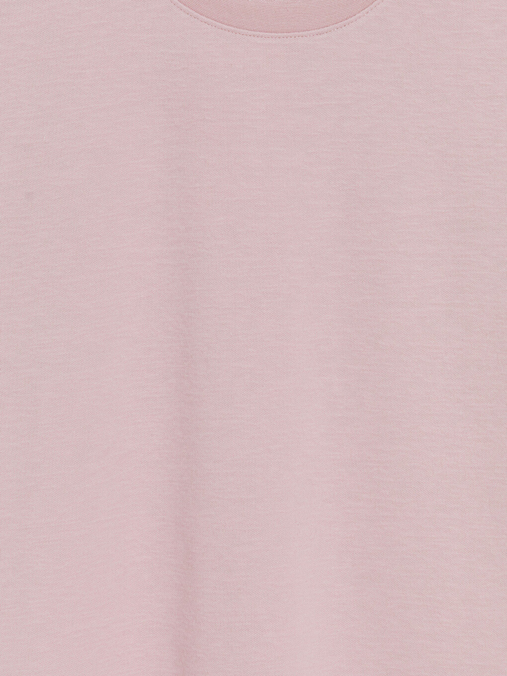 Pembe Relax Fit Bisiklet Yaka Erkek Tişört-2