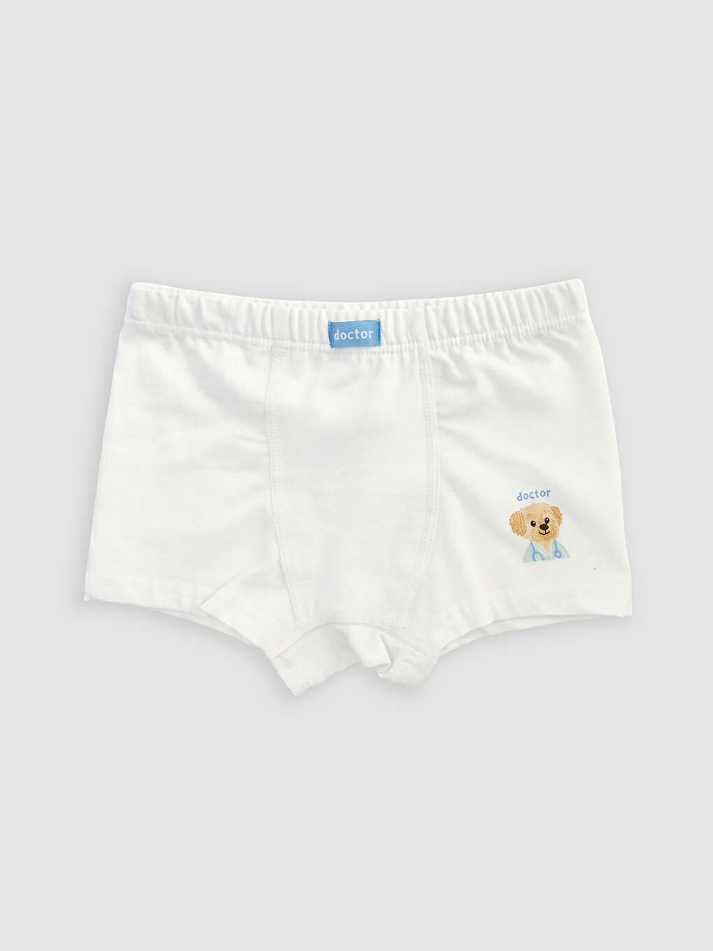 Ekru Regular Fit Erkek Çocuk Boxer 5'li-1