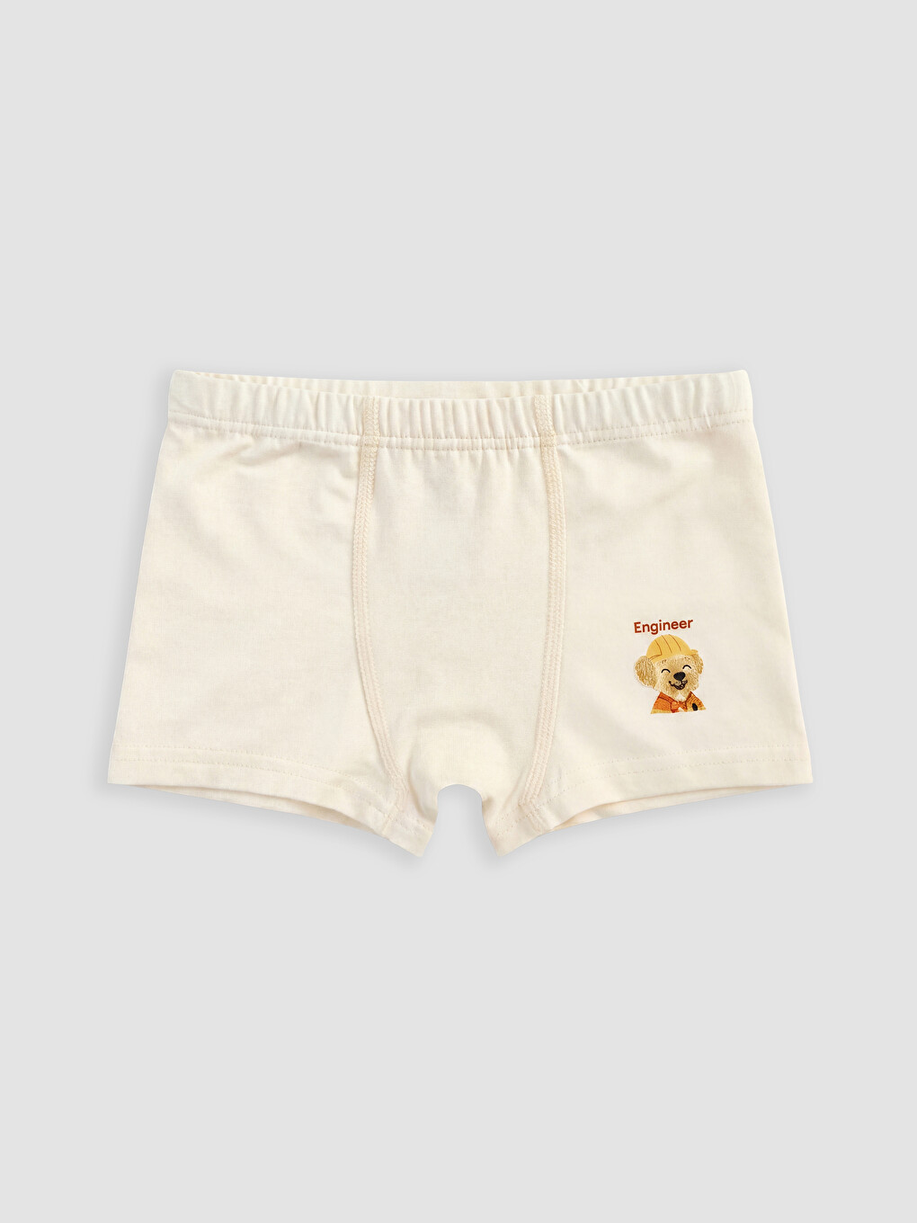 Ekru Regular Fit Erkek Çocuk Boxer 5'li-3