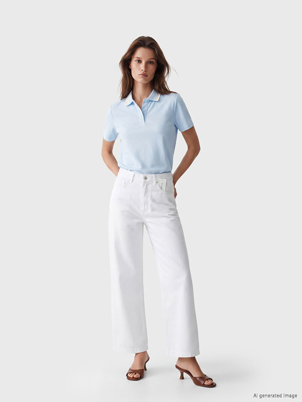 High Waisted Wideleg Women's Jeans